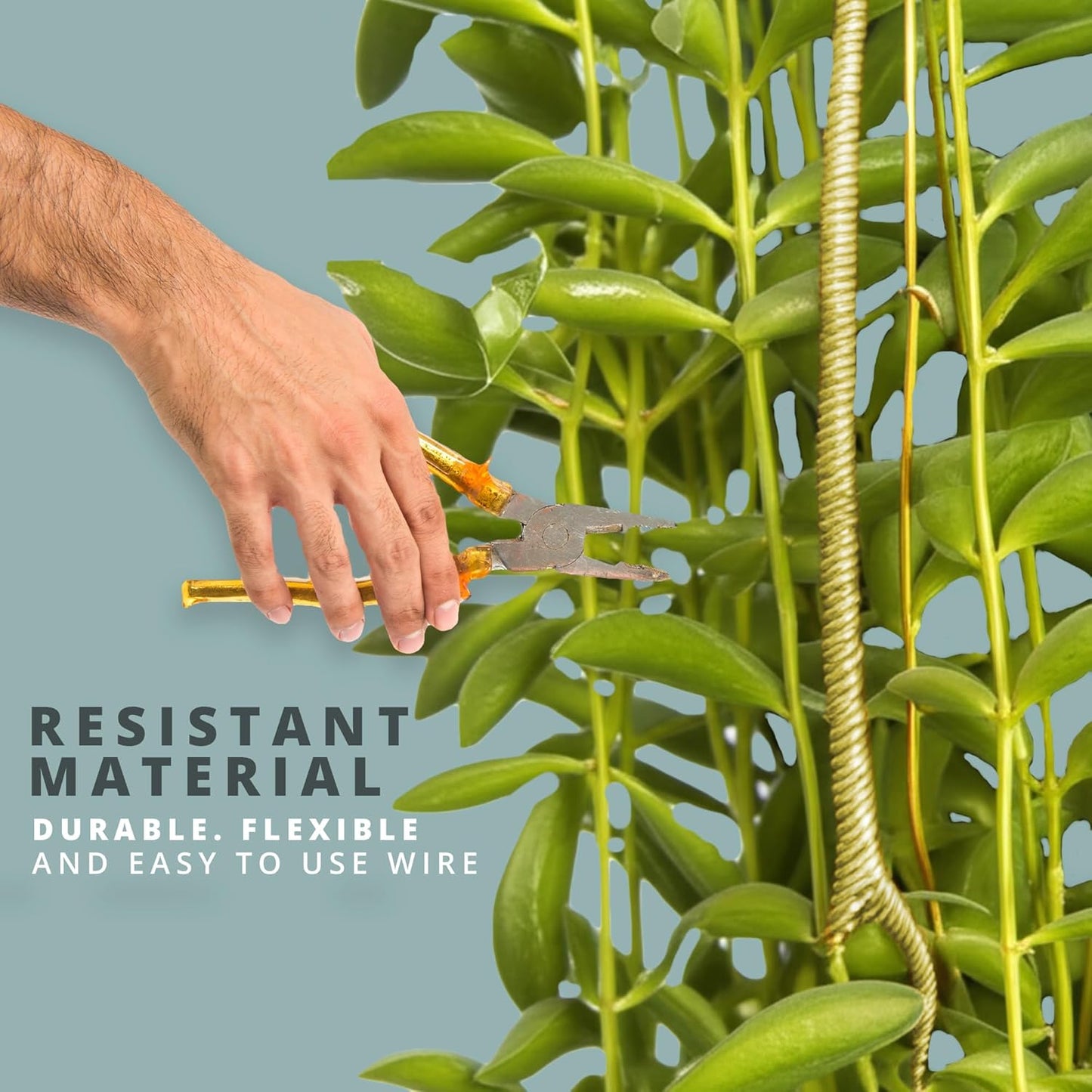 UTILE 18 20 22 24 Gauge 90 ft 99.9% Pure Soft Copper Wire for Electroculture Gardening, Jewelry Making, Crafting Wire Bendable, Plant Wire (Gold 22)