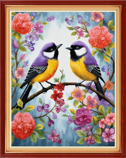 Stamped Cross Stitch Kits - Beach Night Landscape Counted Cross Stitch Kits for Beginners Adults Needlepoint Cross-Stitch Patterns (ArtsKit42)