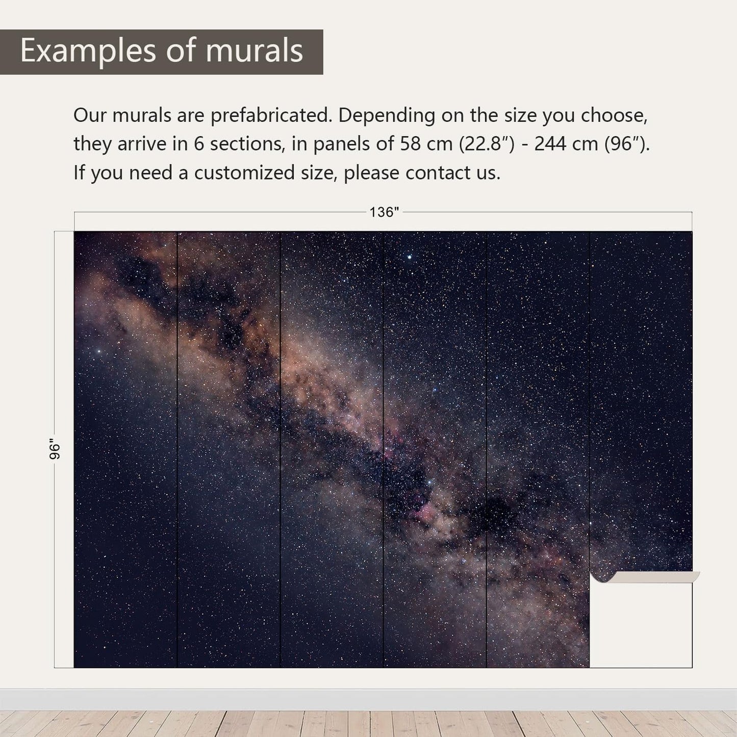 AFZEVEB-Galaxy Stars Wallpaper Wall murals for Ceiling 136"x96"(Not Peel and Stick)