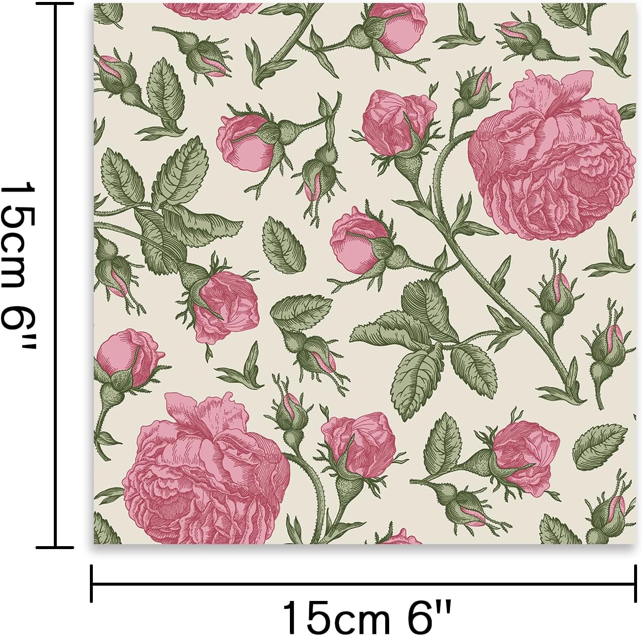 48 Sheets 24 Designs Scrapbook Paper Pad, 6"×6" Single-Sided Decopodge Craft Cardstock Paper,Scrapbooking DIY Decorative Background Cardmaking Supplies.Cat's Life&Flowers