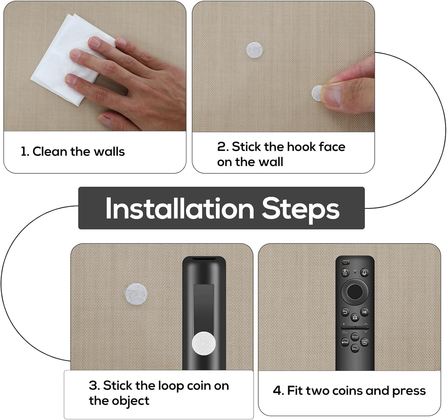 1008 Pairs Self Adhesive Dots, 0.39 Inch / 10mm Diameter Hook and Loop Dots Tape, Sticky Round Nylon Dot for Arts and Crafts, Classroom, Office, Home