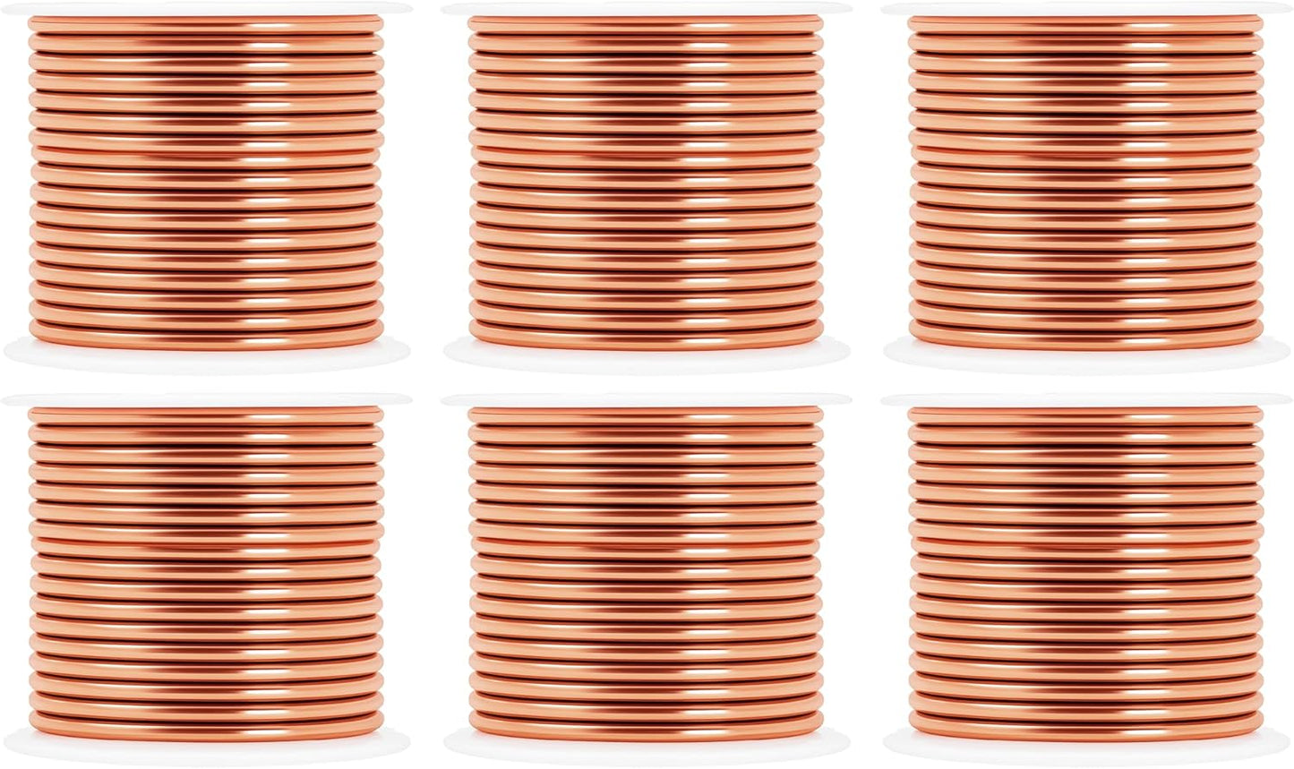 Mandala Crafts 13 Gauge Anodized Aluminum Craft Wire for Jewelry Making - 300 FT Colored Flexible Rose Gold Combo Wire - Bendable for Bonsai Armature Crafting Sculpting