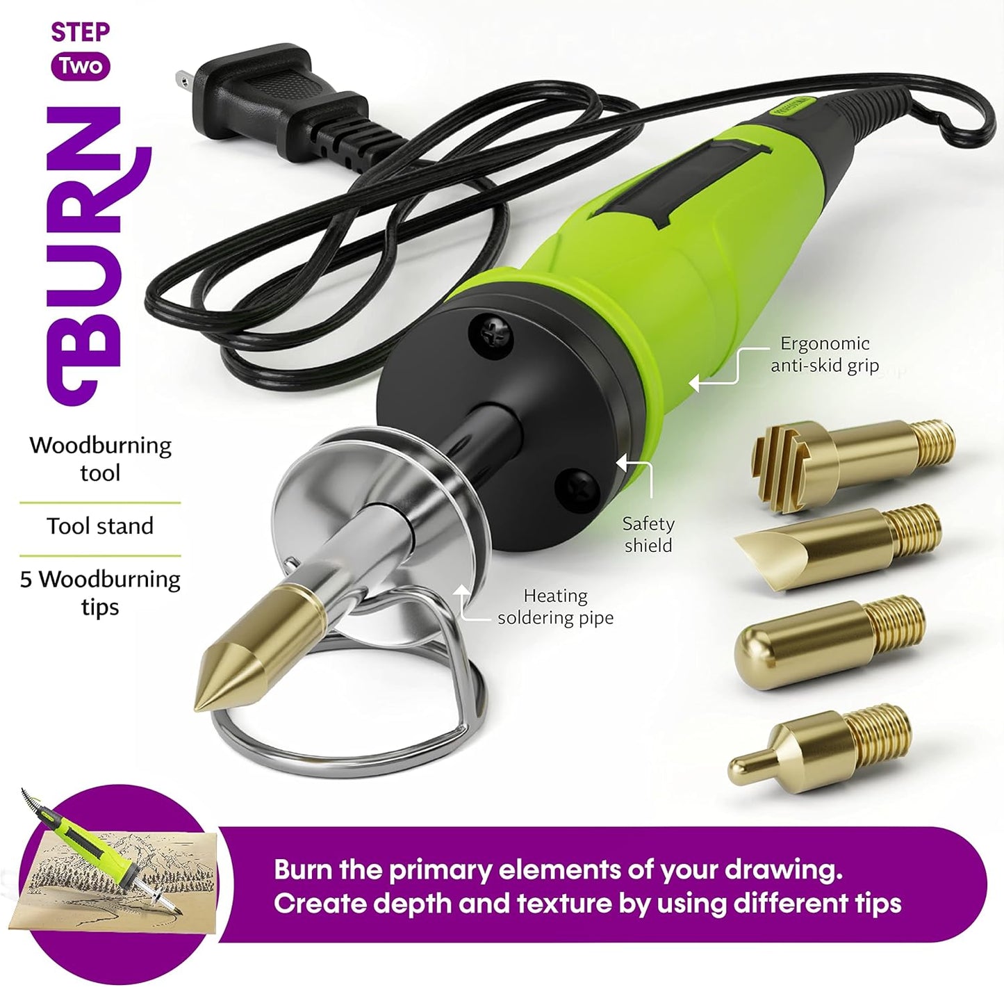 Craft Culture Beginners Wood Burning Kit for Kids and Teenage Boys & Girls Gifts for Boy or Girl Craft Projects Birthday Gift Idea for Older Children Teen Woodburning DIY Hobby Kits Art Activities