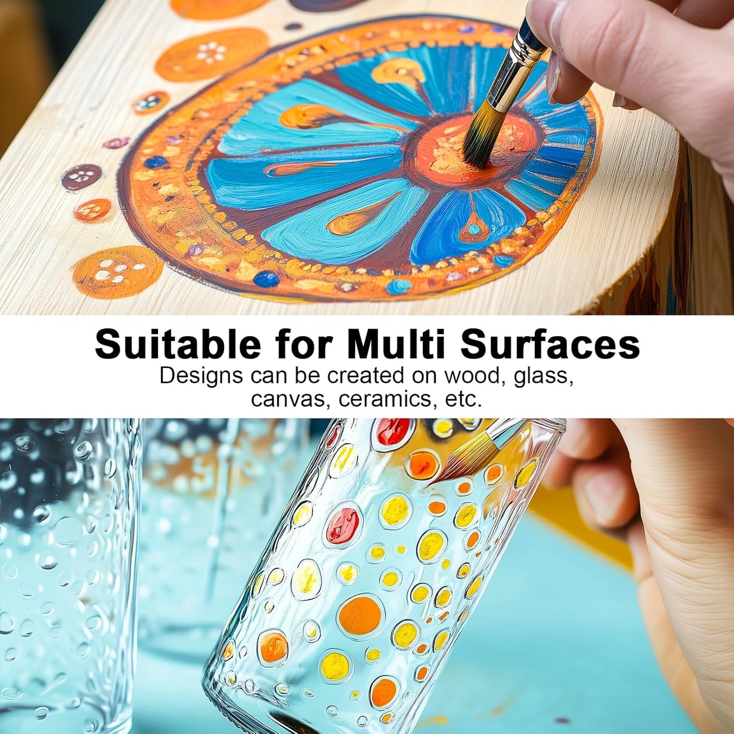 Nicpro 14 Colors Large Bulk Acrylic Paint Set (33.8 oz, 1000 ml) Non Toxic Art Painting Supplies for Kids Students Adults Artists, Rich Pigment for Multi Surface Canvas Fabric Craft Wood Leather Stone