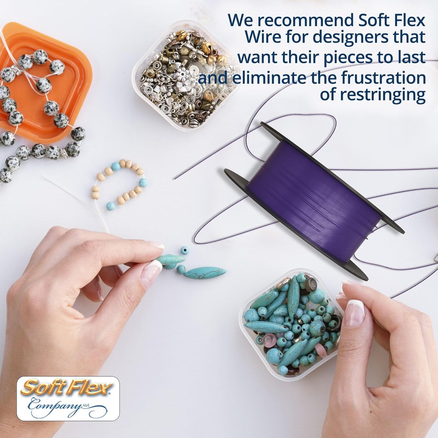 Soft Flex 49 Strand Beading Wire - Medium 0.19 Diameter - 30 Feet Nylon Design Wire