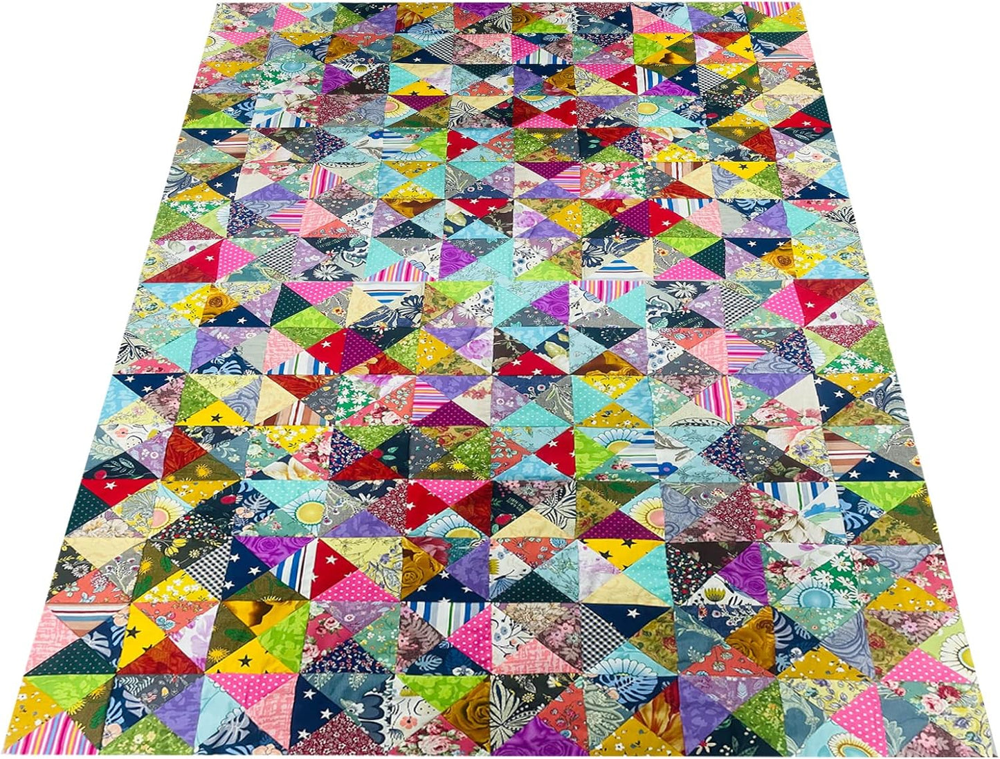 HANPATQUI 50PCS 10 x 10 inch Floral 100% Cotton Fat Quarters Fabric for Sewing and Quilting Bundles Precut Fabric Square for DIY Craft Patchwork