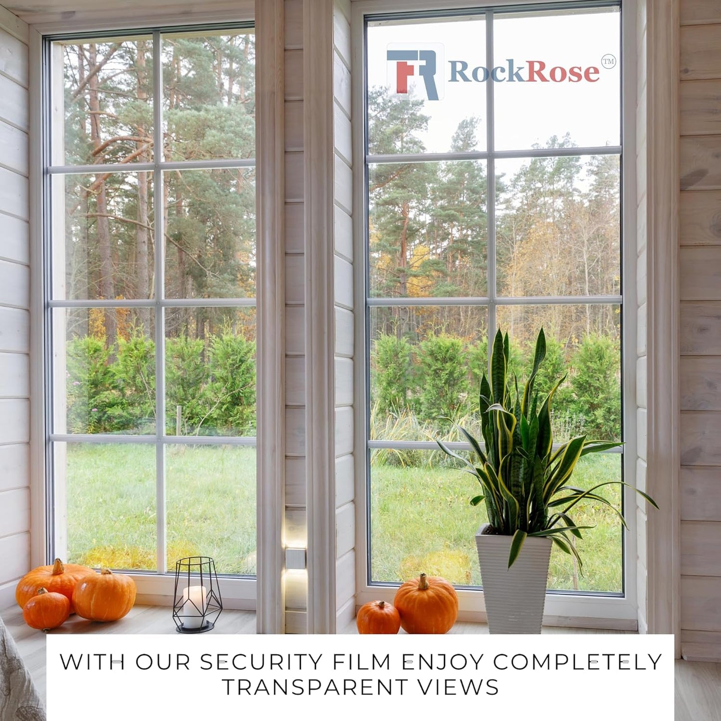 UV 99% Security and Safety 4 Mil Clear Window Film Shatterproof Anti Shatter Tempered Glass Film for Home and Office Windows (Clear, 30 in x 50 FT)