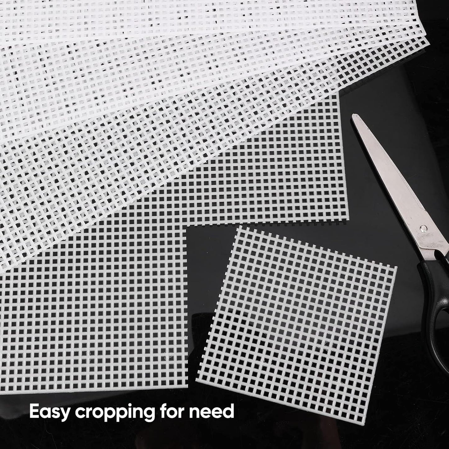 Pllieay 15 Pieces 7 Count Plastic Mesh Canvas Sheets, Eye Mesh for Embroidery, Acrylic Yarn Crafting, Knit and Crochet Projects, Make Dividers (10.5 x 13.5 inch, White)