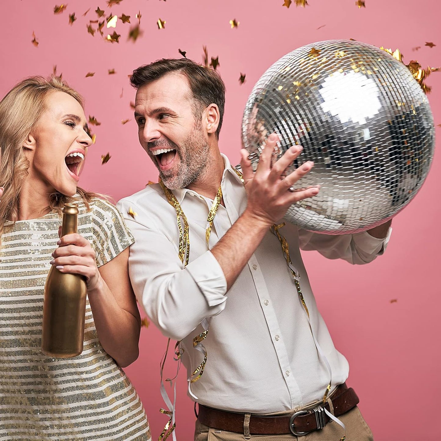 SATINIOR 16000pcs Disco Ball Mirror Tiles Self Adhesive for Crafts 5 x 5 mm Small Disco Tape Ball Stickers Square Mosaic Tiles Mirror Pieces for DIY Craft Party Decor