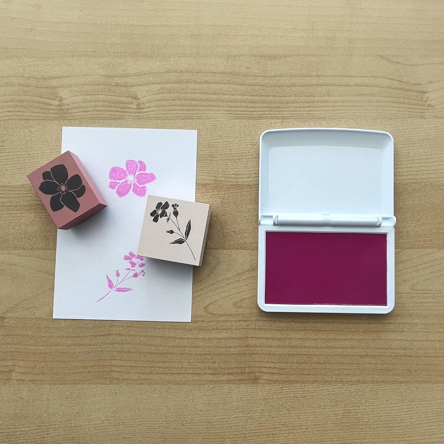 COLOP Make Series, Ink Stamp Pads, with Non-Toxic Premium Ink, Water-Based Acid-Free (Soft Pink, Make 3-3-1/2" x 6-1/4")