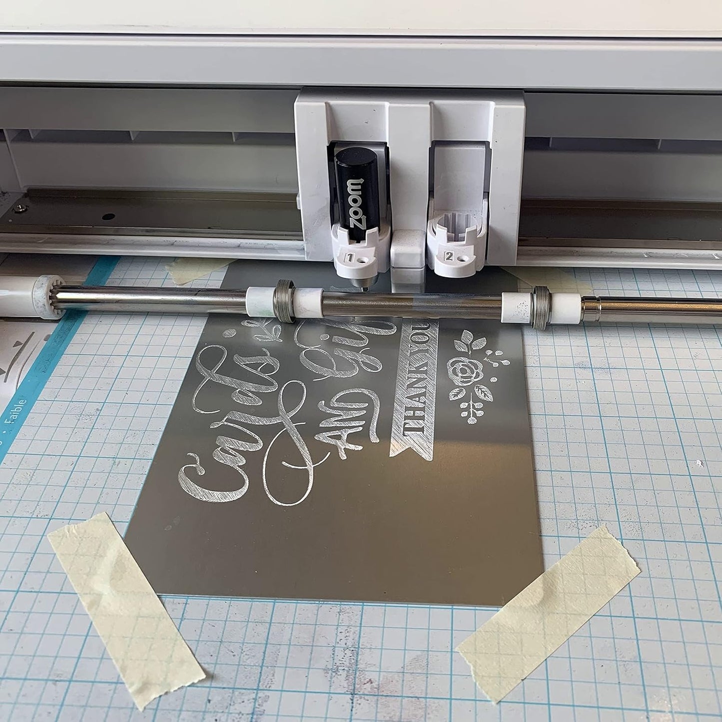 Metal Engraving Sheets for Etching with Maker, Explore Air 2, Silhouette Cameo 4, Brother Scan and Cut Zoom Precision Engraving Tool Tip Engraver; Blank Anodized Aluminum Sheets for Crafting - 3 Pack