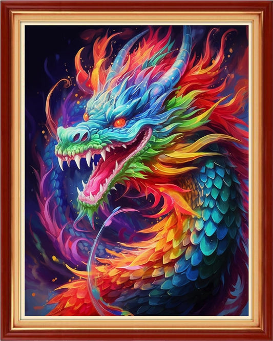 Dooxvey Cross Stitch Kits for Adults, 18x18 inch, Night Elk Pattern, 11CT, Modern Style, Unisex, Artpattern35, Cotton Fabric, Embroidery Thread, Needles, Instructions Included