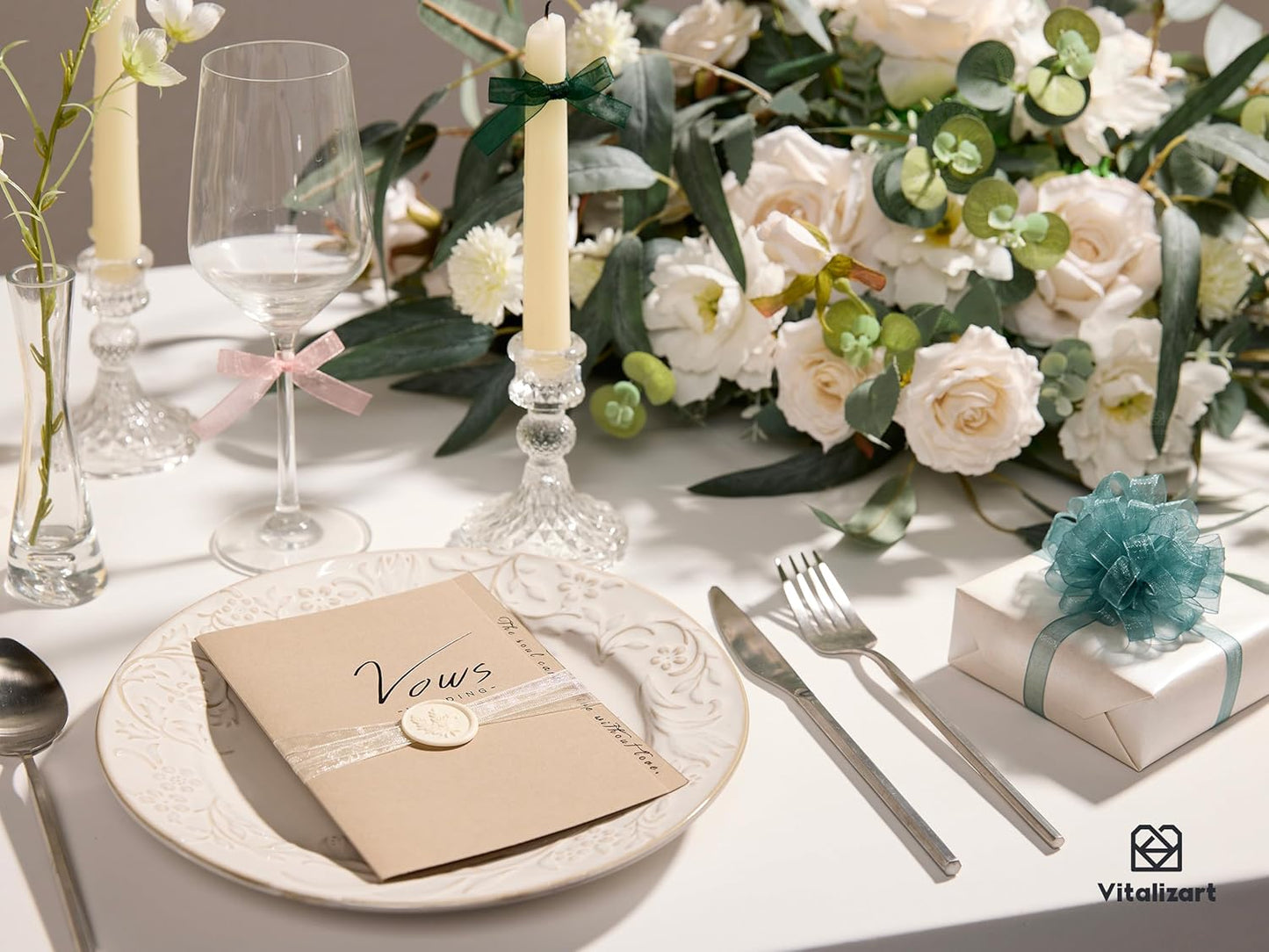 Vitalizart 3/8" x 90 Yards Organza Ribbon Set 9 Rolls x 10 Yd Sheer Ribbon for Gift Wrapping Crafts Christmas Tree Bows Wedding Invitations Wreaths Party Decor Bouquet DIY Projects (Mixed Colors)