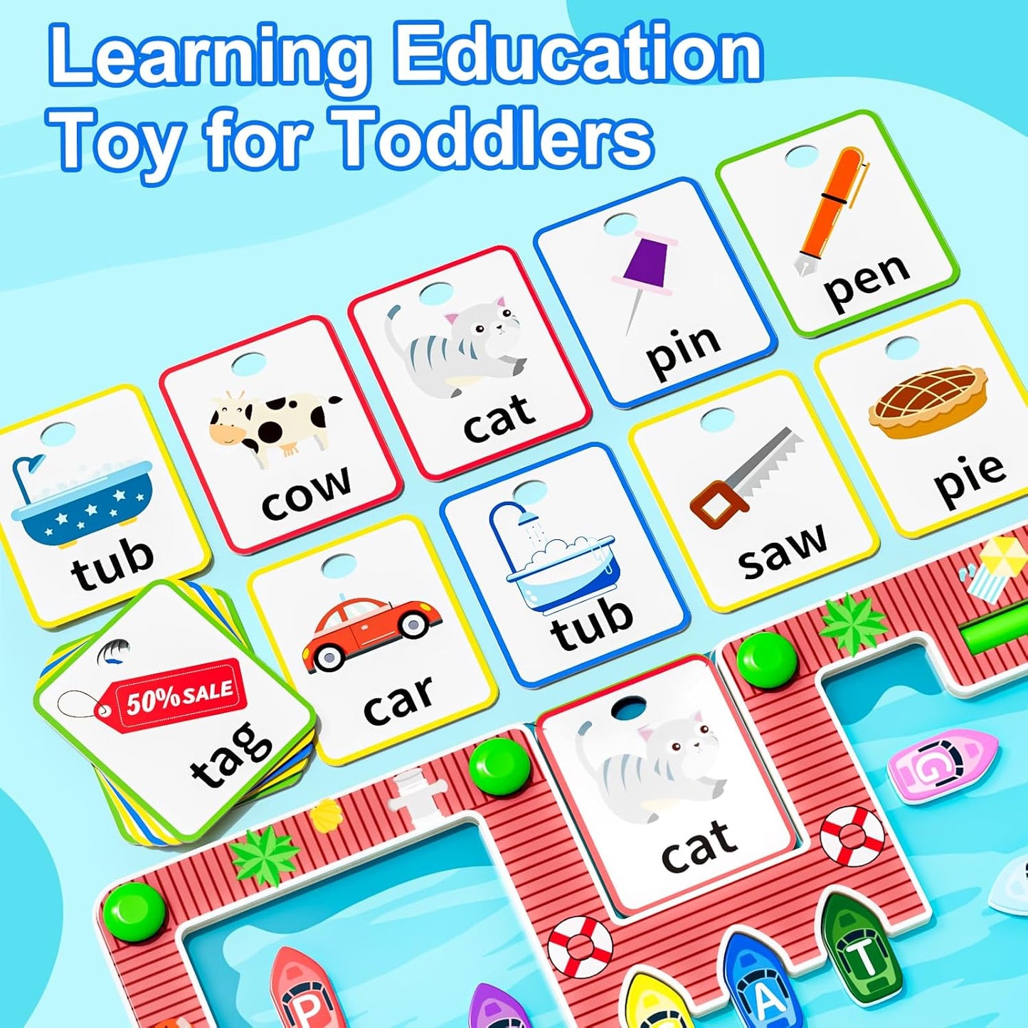 Magnetic Alphabet Maze,Montessori Magnetic Maze Board,Alphabet Puzzle Toddler Toys for Ages 2-4,Toddler Preschool Learning Toys