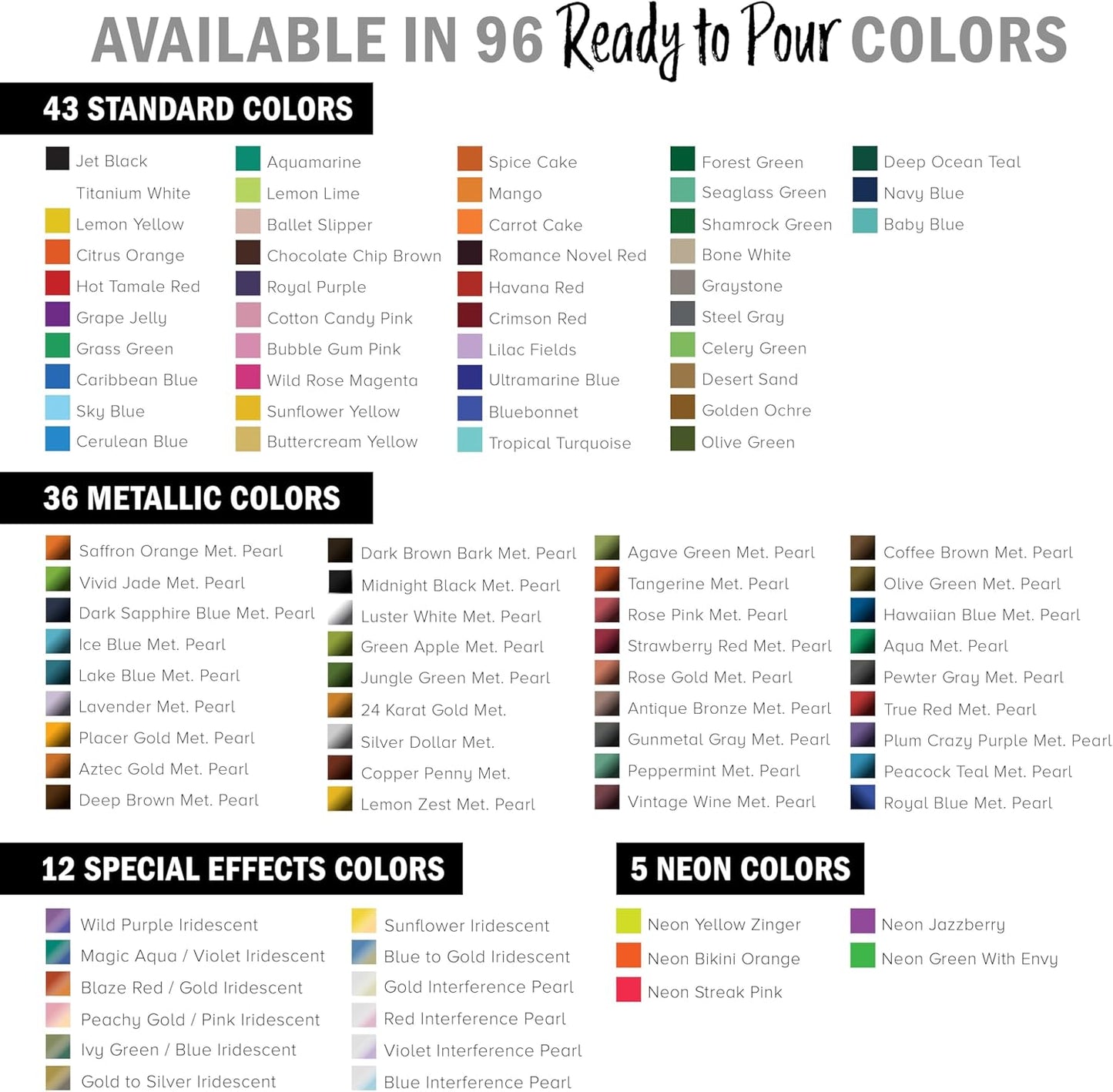 Pouring Masters Blue Interference Pearl Special Effects Acrylic Pouring Paint - Premium 8-Ounce Pre-Mixed Fluid Acrylic Paint - Fluid Art Supplies for Canvas, Wood, Paper, Tile & Rocks