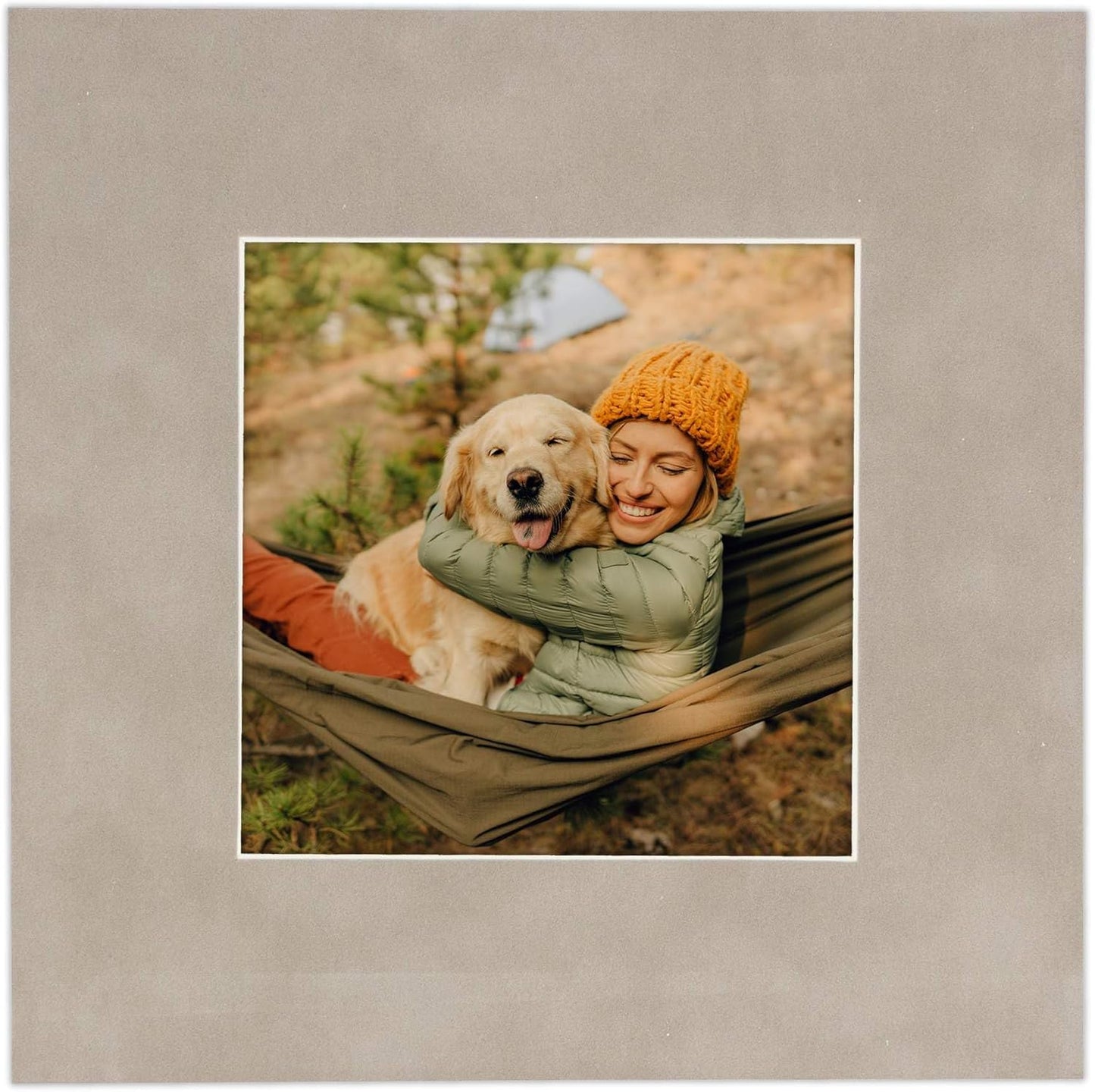 Pack of TEN 11x14 Mats Bevel Cut for 8.5x11 Photos - Acid Free Light Grey Suede Precut Matboards For Pictures, Photos, Framing - 4-ply Thickness