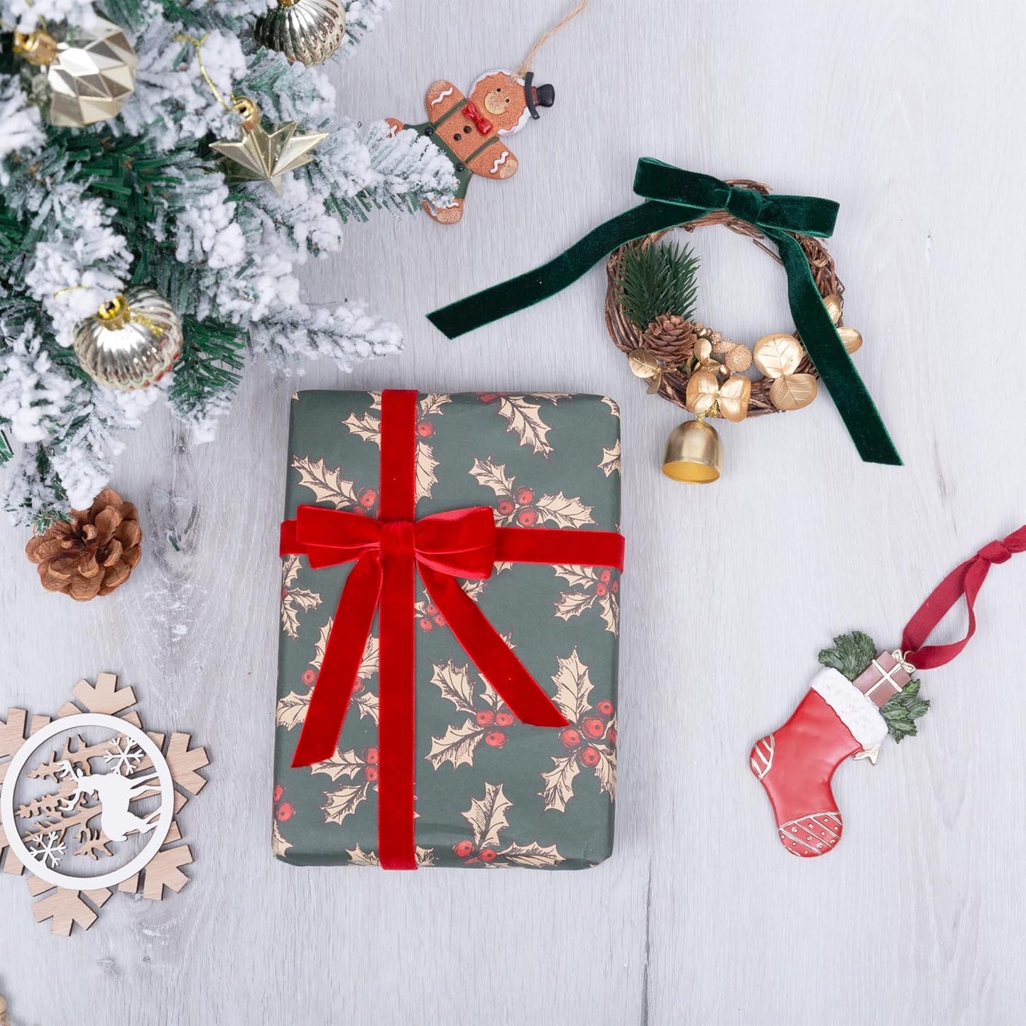 Vintage Red Velvet Ribbon, 5/8 Inch X 25Yd