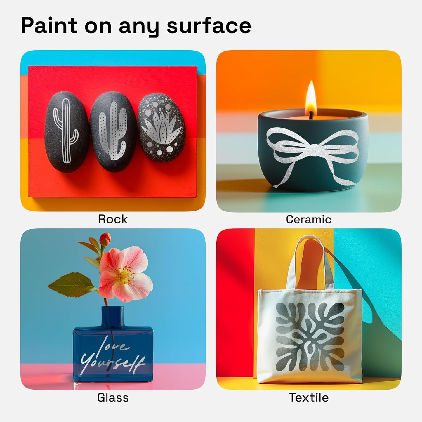 ARTISTRO 2 Silver Dual-Tip Acrylic Paint Pens - Multisurface Markers for Glass, Rock, Fabric, Wood, Plastic & More - 5mm Dot + 1mm Fine Tips