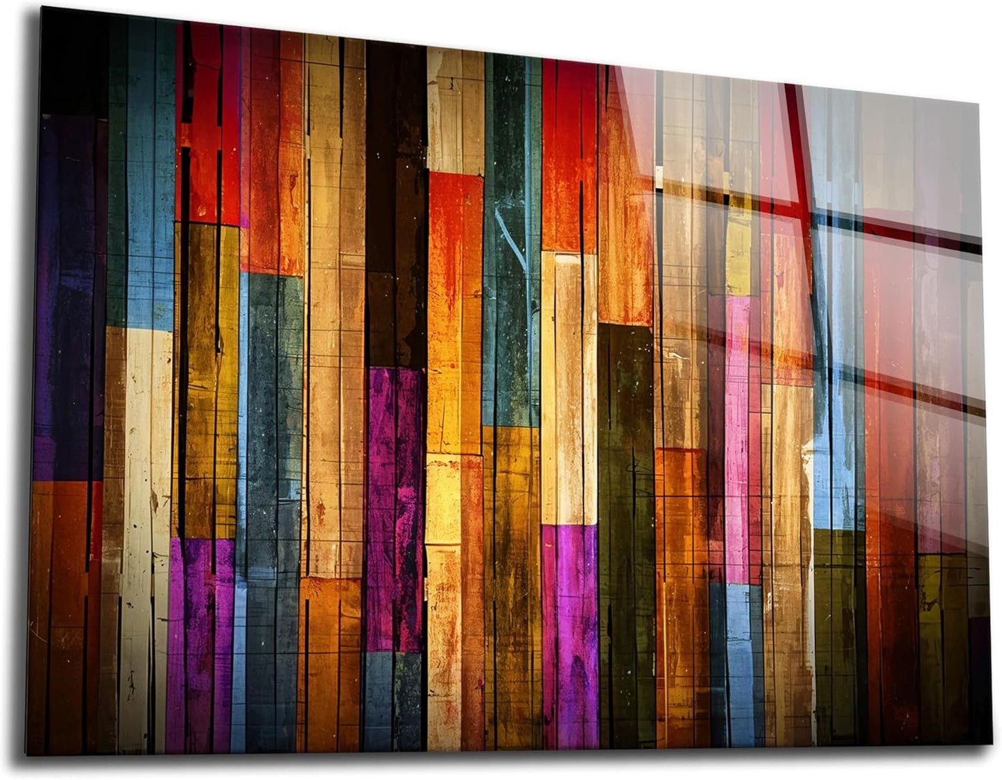 SpiritualHands Painted Wood Glass Printing Wall Art, Glass Wall Art, Home Decoration, Interior Design Ideas, Wall Hangings, Tempered Glass Wall Art