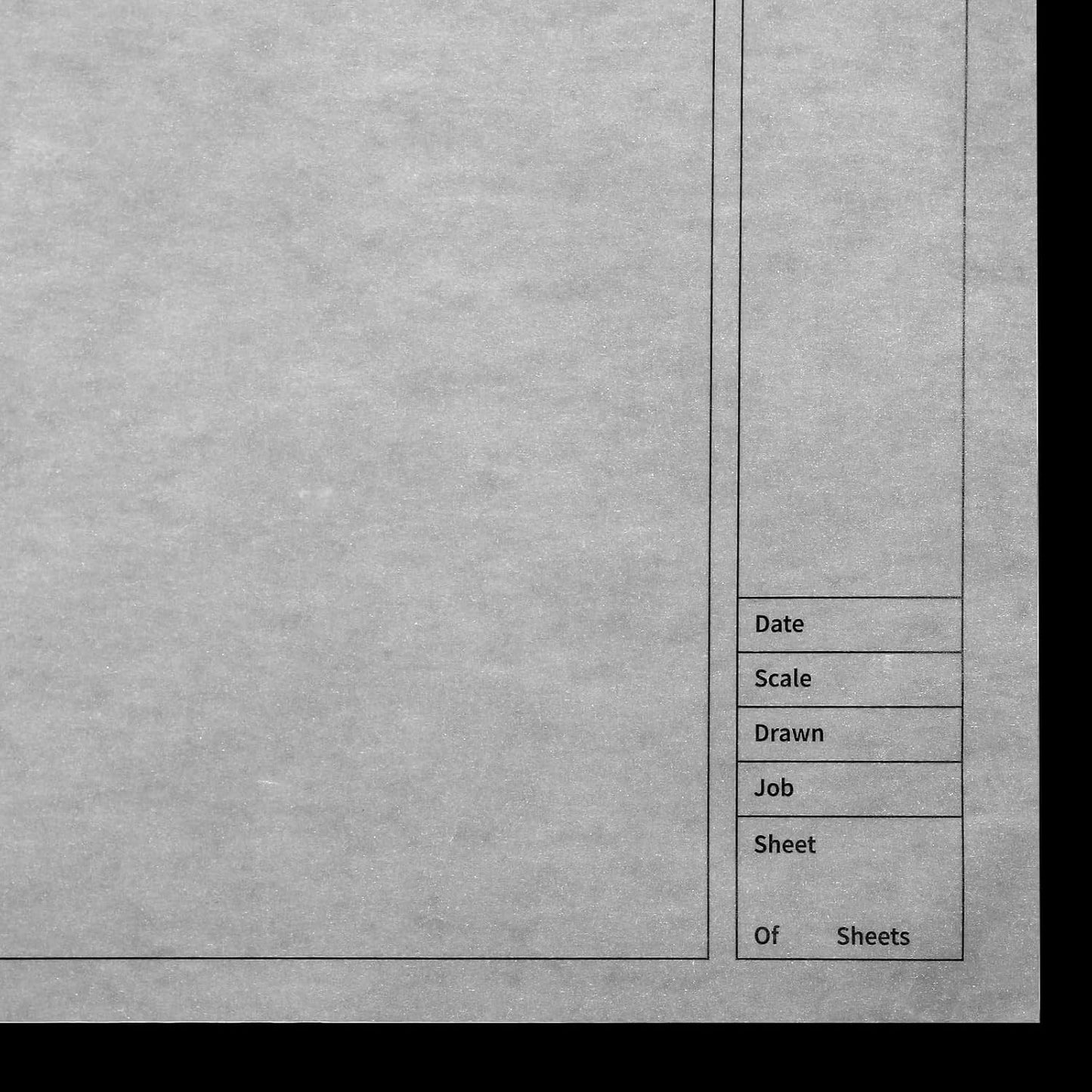 Gilprop 10 Sheets Architectural Vellum Paper 24" x 36" Drafting Vellum Tracing Sheets White Translucent Drafting Paper Rag with Border and Title Block for Drawing Sketching Architecture Building