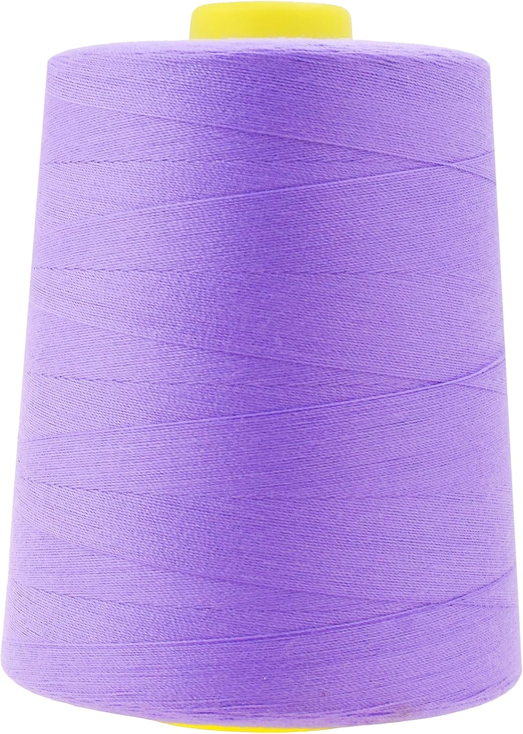 Mandala Crafts 4 Pack of Serger Threads Cones Spools - 20S/2 24000 Yards Polyester Lilac Threads for Sergers Machine and Overlock Quilting Sewing Machine