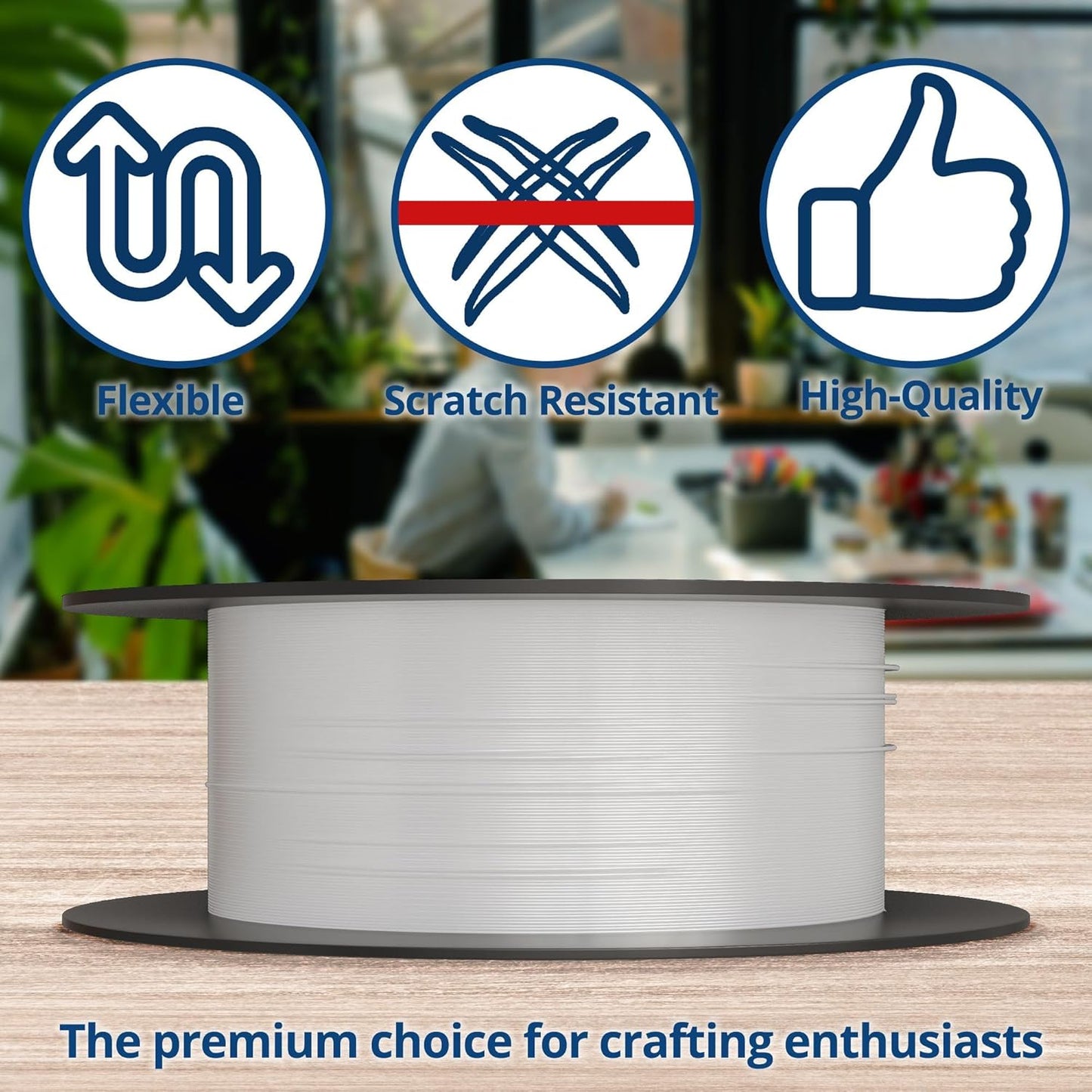 Soft Flex 49 Strand Beading Wire - Medium 0.19 Diameter - 100 Feet Nylon Design Wire