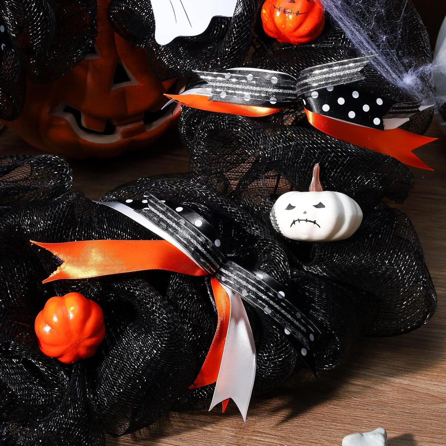 LaRibbons Orange Satin Ribbon 1 Inch 50 Yards Luxury Double Faced Russet Orange Silk Ribbon for Flower Bouquet Crafts Gift Wrapping Wedding Fall Decoration