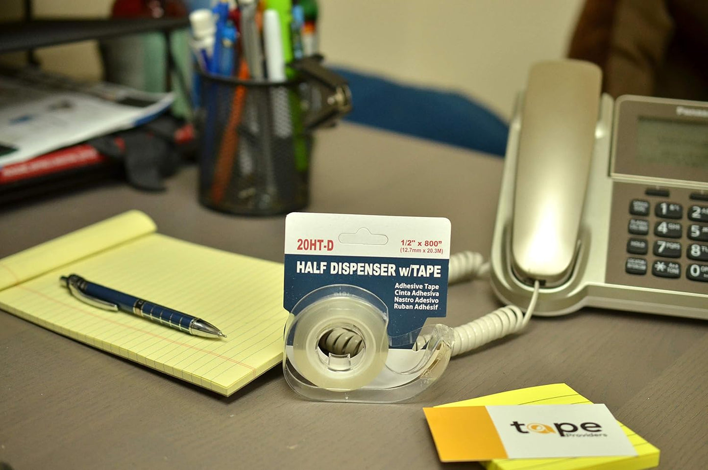 WOD OST20D Office Tape Clear Refill Rolls and Refillable Dispenser - 3/4 inch x 800 inches (6-Pack) for Craft Jobs, Office Work, Gift Wrapping, Repairing, and Envelope Sealing