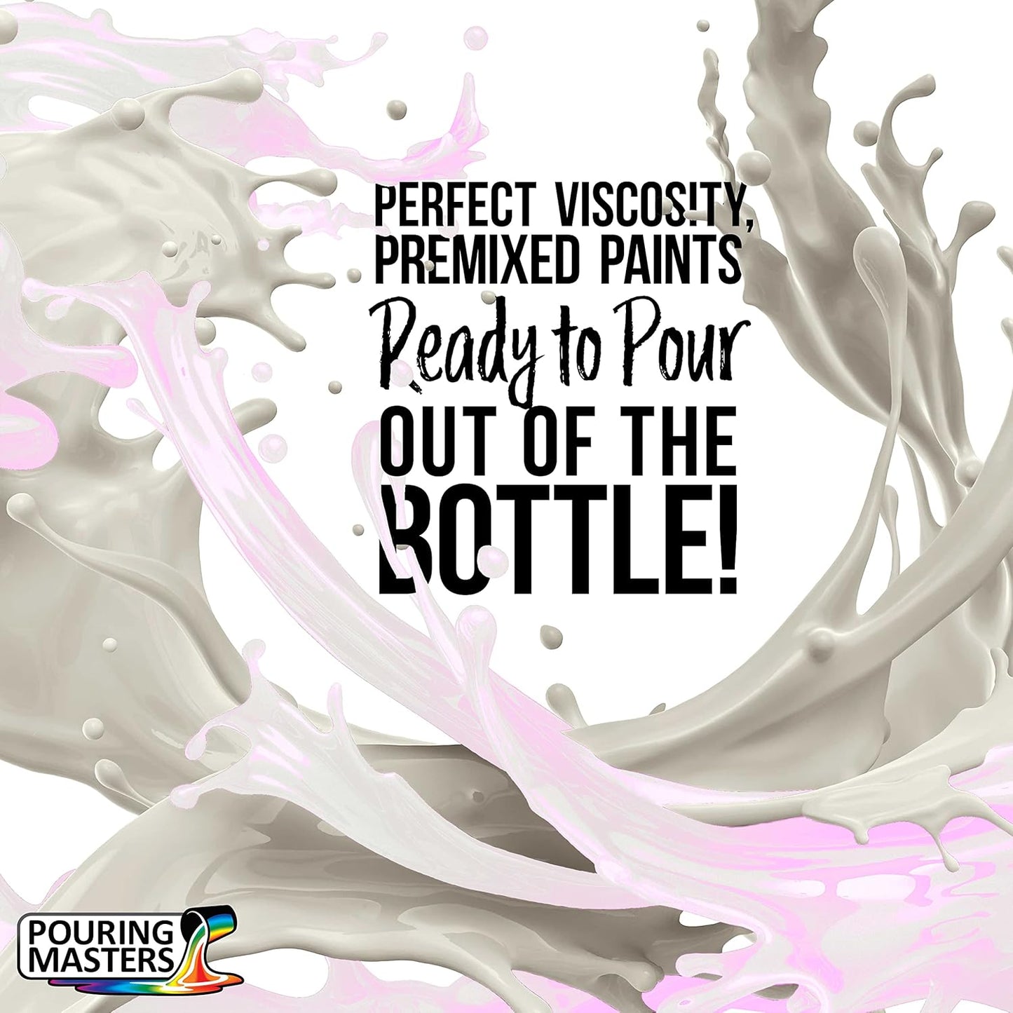 Pouring Masters Violet Interference Pearl Special Effects Acrylic Pouring Paint - Premium 64-Ounce Pre-Mixed Fluid Acrylic Paint - Fluid Art Supplies for Canvas, Wood, Paper, Tile & Rocks