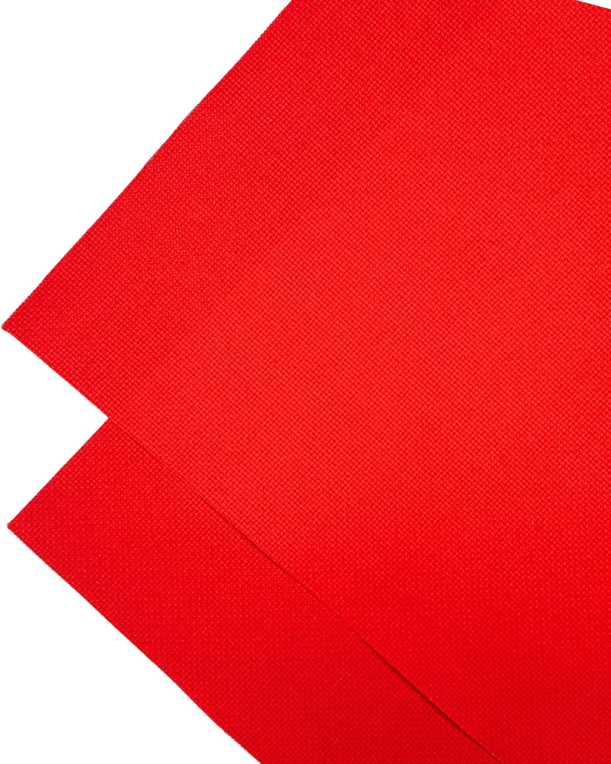 2 Sheets of Red 14 Count Aida Cloth – 21 x 21 Inch Pre-Cut Fabric Squares – Cross Stitch Fabric – 100% Cotton – Ideal for Needlework & Embroidery – The Knotty Unicorn