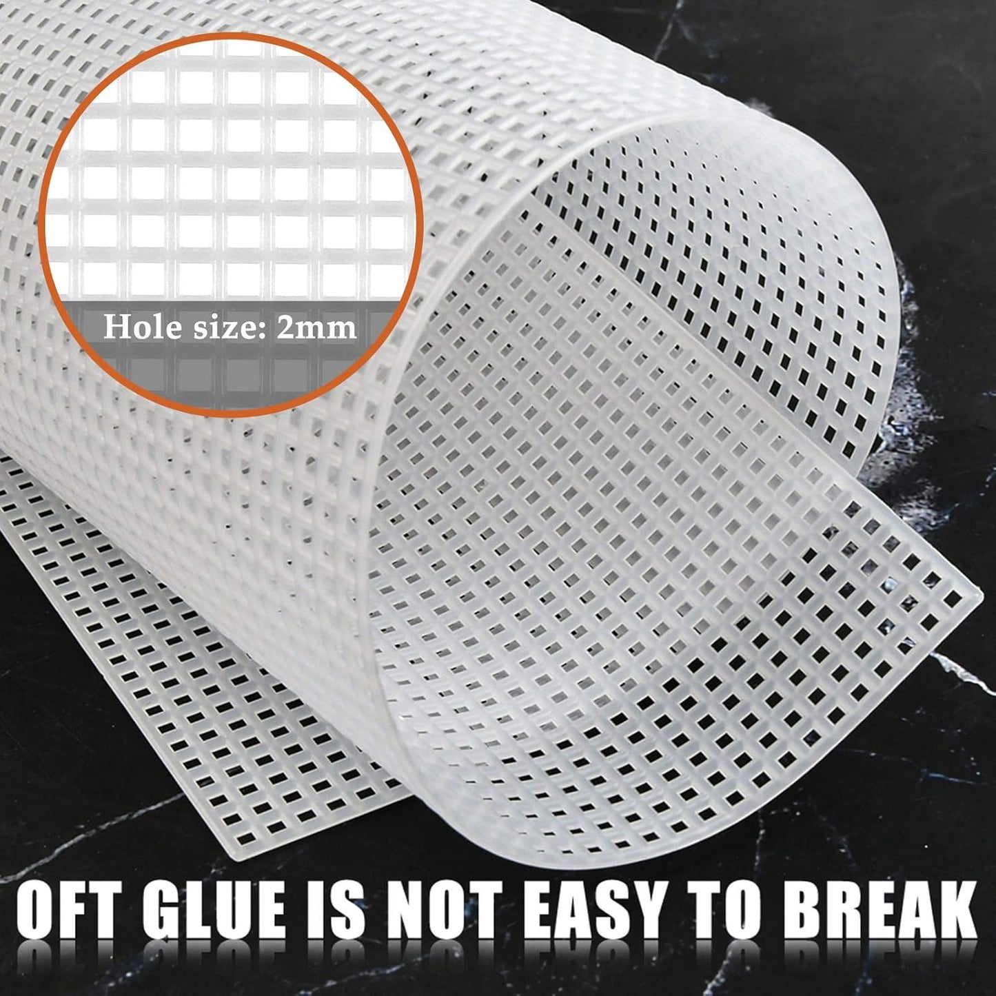 BUYGOO 39Pcs Mesh Plastic Canvas Sheets Kit Including 15 Pieces Clear Plastic Canvas, 12 Color Acrylic Yarn and Embroidery Tools for Embroidery Plastics Canvas Craft