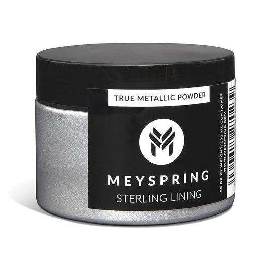 MEYSPRING Sterling Lining - True Metallic Pigment for Epoxy, Casting & UV Resin - Silver Metallic Pigment Powder for Resin Art & Makeup