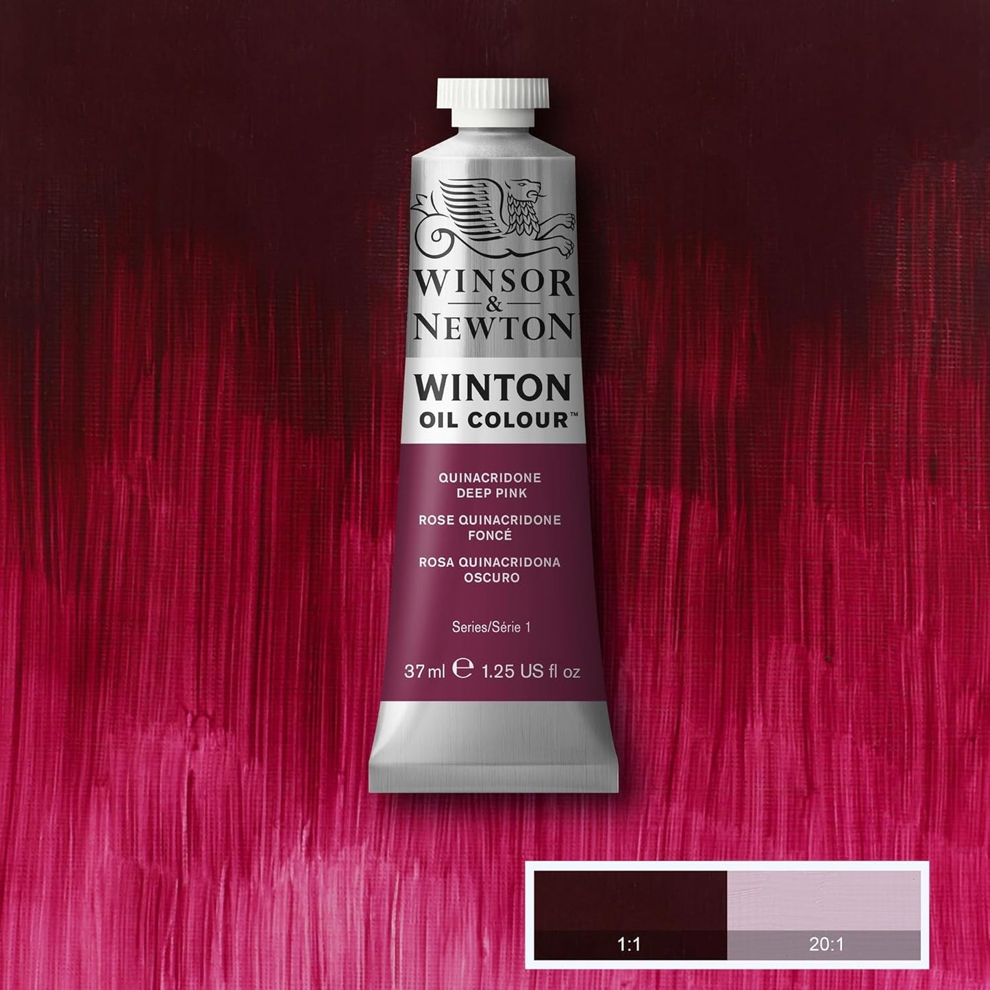 Winsor & Newton Winton Oil Color, 37ml (1.25-oz) Tube, Quinacridone Deep Pink