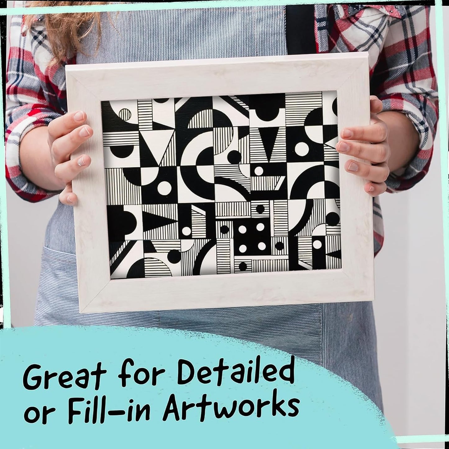 4 Dual Tip Black Paint Pens - Fine Point & Medium - Black Paint Marker for Fabric, Wood, Rock Painting, Canvas, Plastic, Glass, Tire and Shoes - Acrylic Pens for Kids & Adults