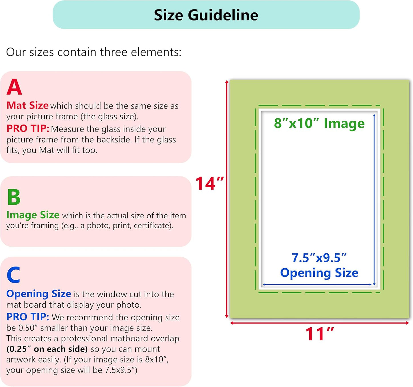 Poster Master Maroon Matboard – 4-Ply Acid-Free Picture Mat Board with 45° Beveled Cut, Made in USA, Custom Cut to Any Size, 1/16" Thickness for Framing & Displays