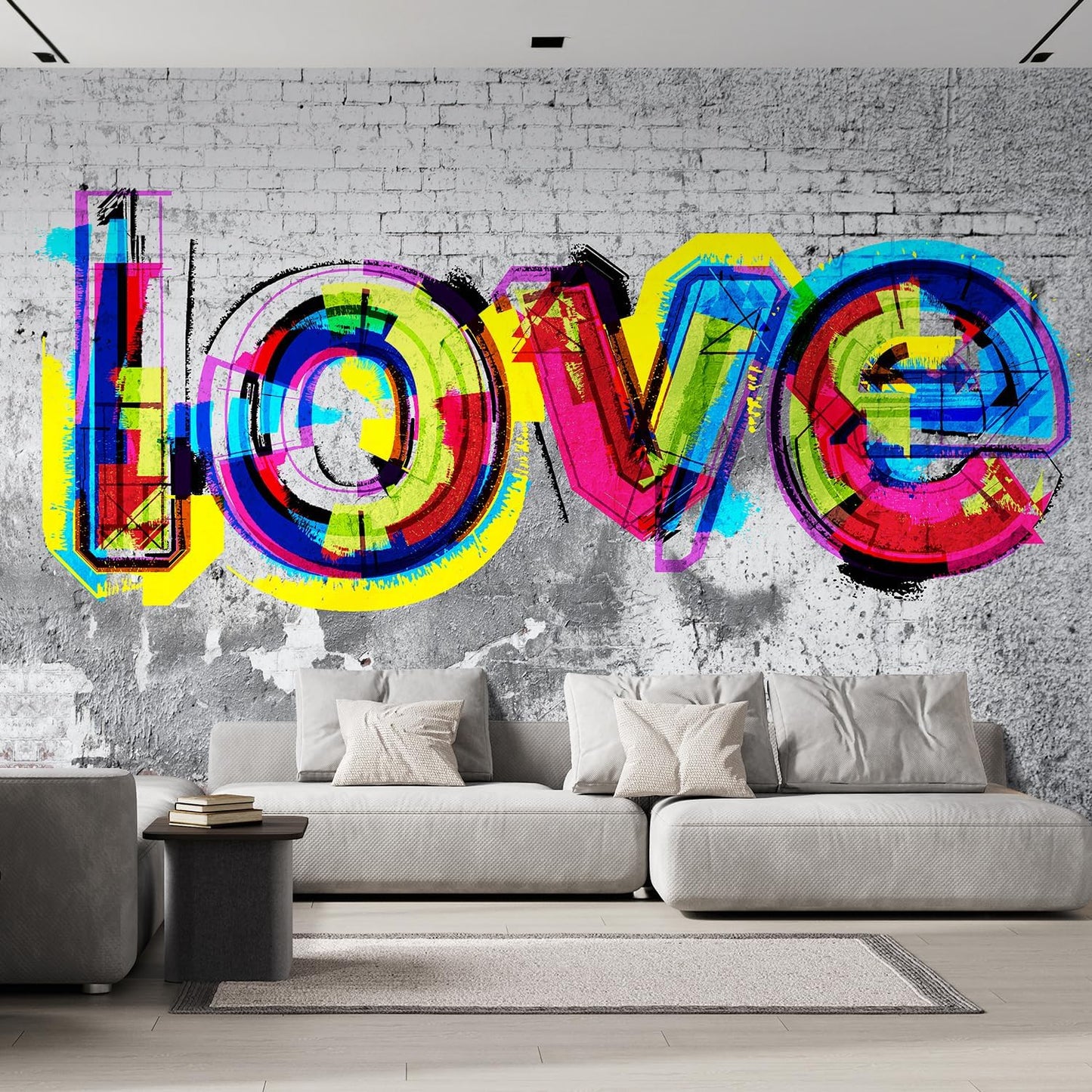 wall26 Colorful Graffiti Large Wall Mural, Removable Peel and Stick Wallpaper, Home Decor - 132x168 inches