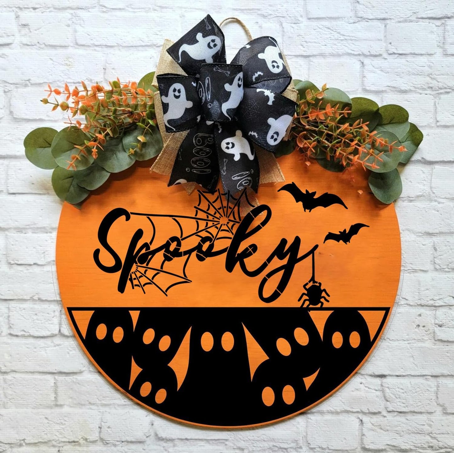 Halloween Stencils 12” Halloween Stencil Skeleton Trick or Treat Boo Templates for Porch Hanger Door Mats Wood Sign Shirts