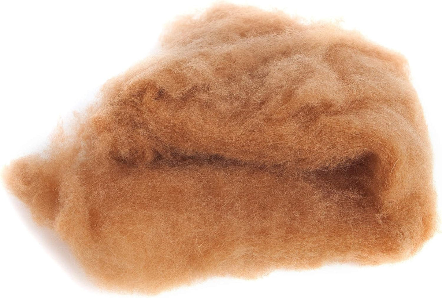 Desert Breeze Distributing – Maori Wool Roving, Special Blend of New Zealand Wools by DHG for Needle Felting and Wet Felting, Carded Fleece Batt, 100% Pure, 3.5 OZ, 27 Micron - Color Cinnamon