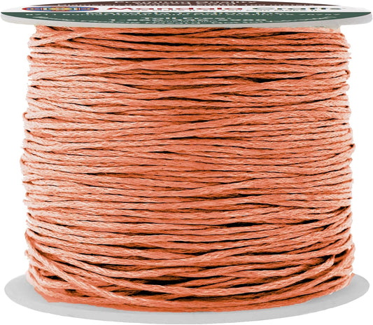 Mandala Crafts 0.5mm 109 Yards Salmon Cotton Waxed Cord for Jewelry Making Bracelet Cord Waxed String - Beading String Thread Jewelry Cords for Necklaces String