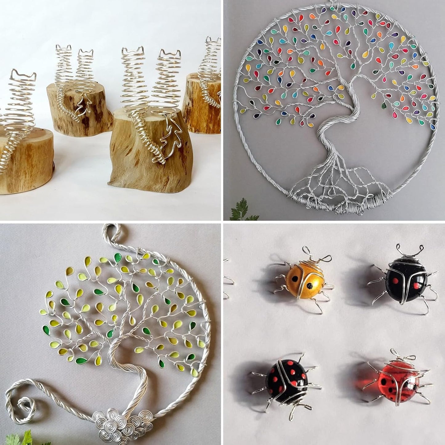 49FT Jewelry Wire 18 Gauge Tarnish-Resistant Copper Beading Wires Roll Bulk for DIY Crafts Jewelry Making, Silver Wire