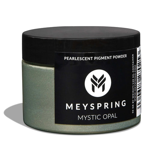 MEYSPRING Mystic Opal - Two Tone Green Mica Powder for Resin Art - Pigment Powder for Dyes - Color Shifting Dye - Resin Art Pigment Set - 50g