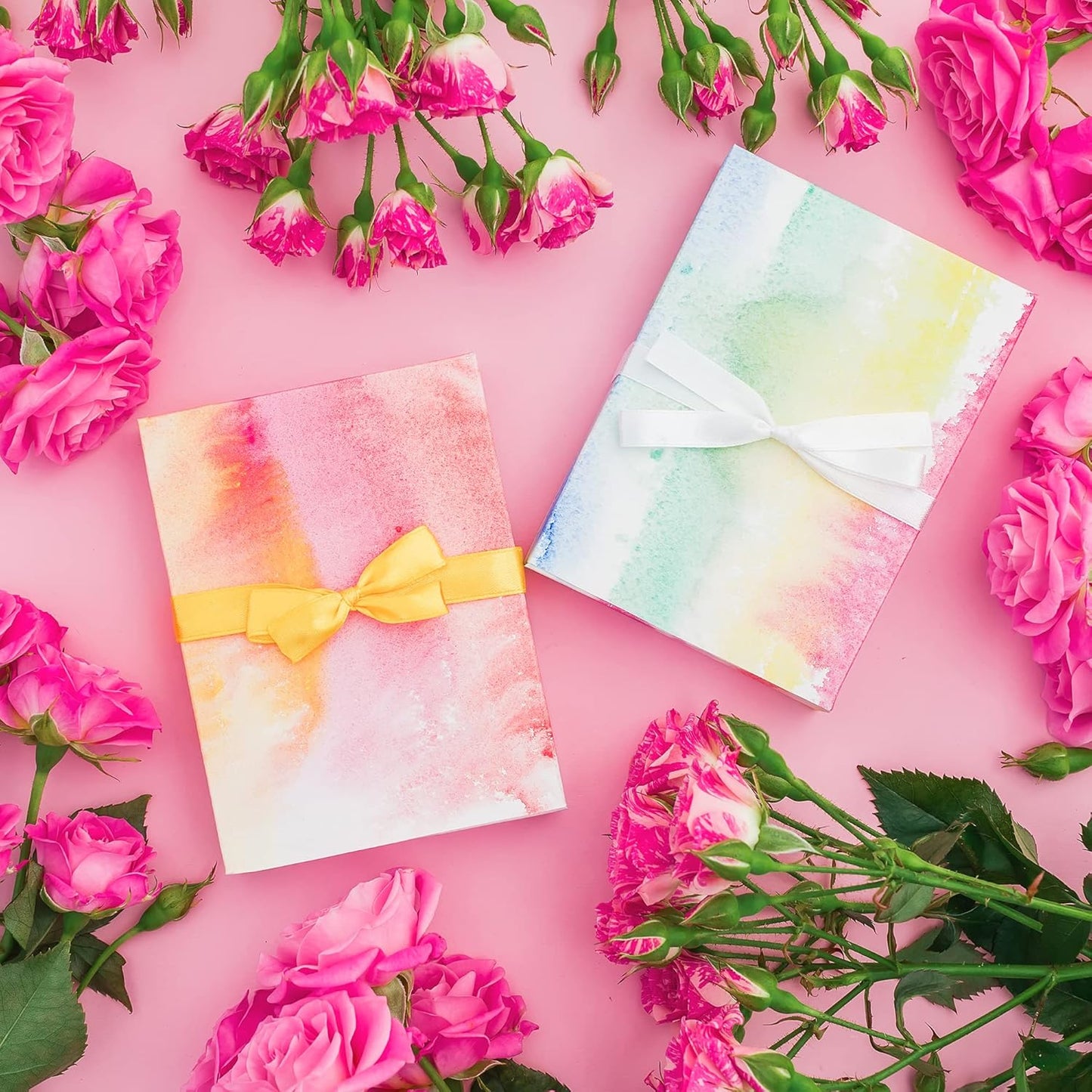 LIUYAXI Yellow Double Faced Satin Ribbon, 1" X Continuous 25 Yards, Ribbons Perfect for Gift Wrapping Wedding Bouquet Decor DIY Craft Bow Making & Other Projects