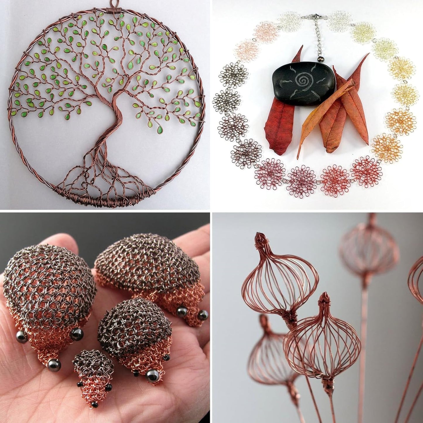 82FT Jewelry Wire 20 Gauge Tarnish-Resistant Copper Beading Wires Roll Bulk for DIY Crafts Jewelry Making, Red Brown