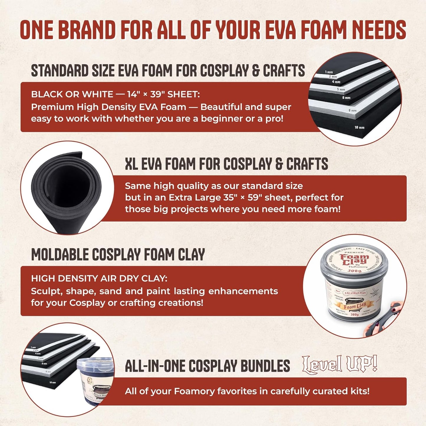 The Foamory's Instant Edge EVA Foam Pre Cut Equilateral Triangle Bevel. 5-30mm x 1M Black EVA Beveled Trim Save Time on Cosplay, Costume Edging and Armor Detail. High Density 85kg/m³ Craft Foam Dowel