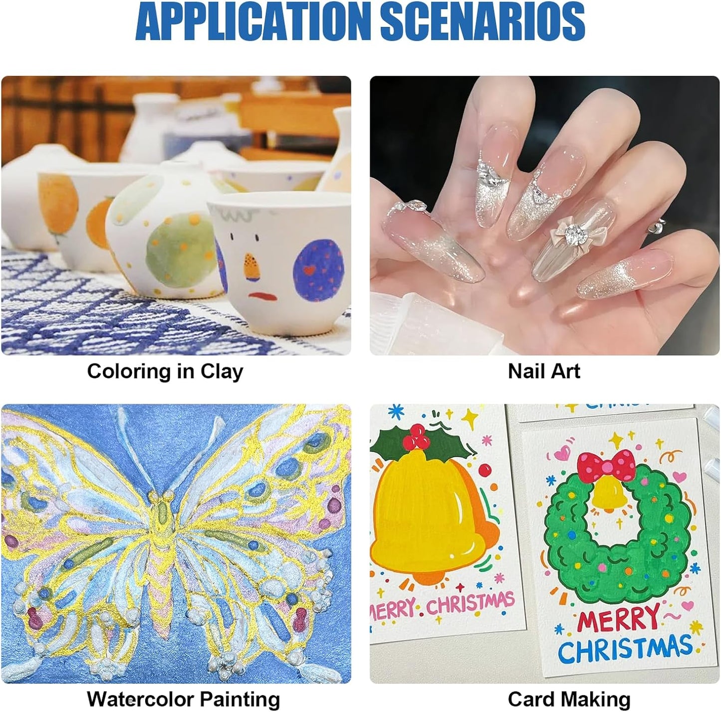 Mini Forestry Shifting Watercolor Painting Kit, 20 Color Shifting Watercolor Paint Set, Shimmer Metallic Watercolor Set, Glitter Watercolor Paint, Solid, Rococo Style