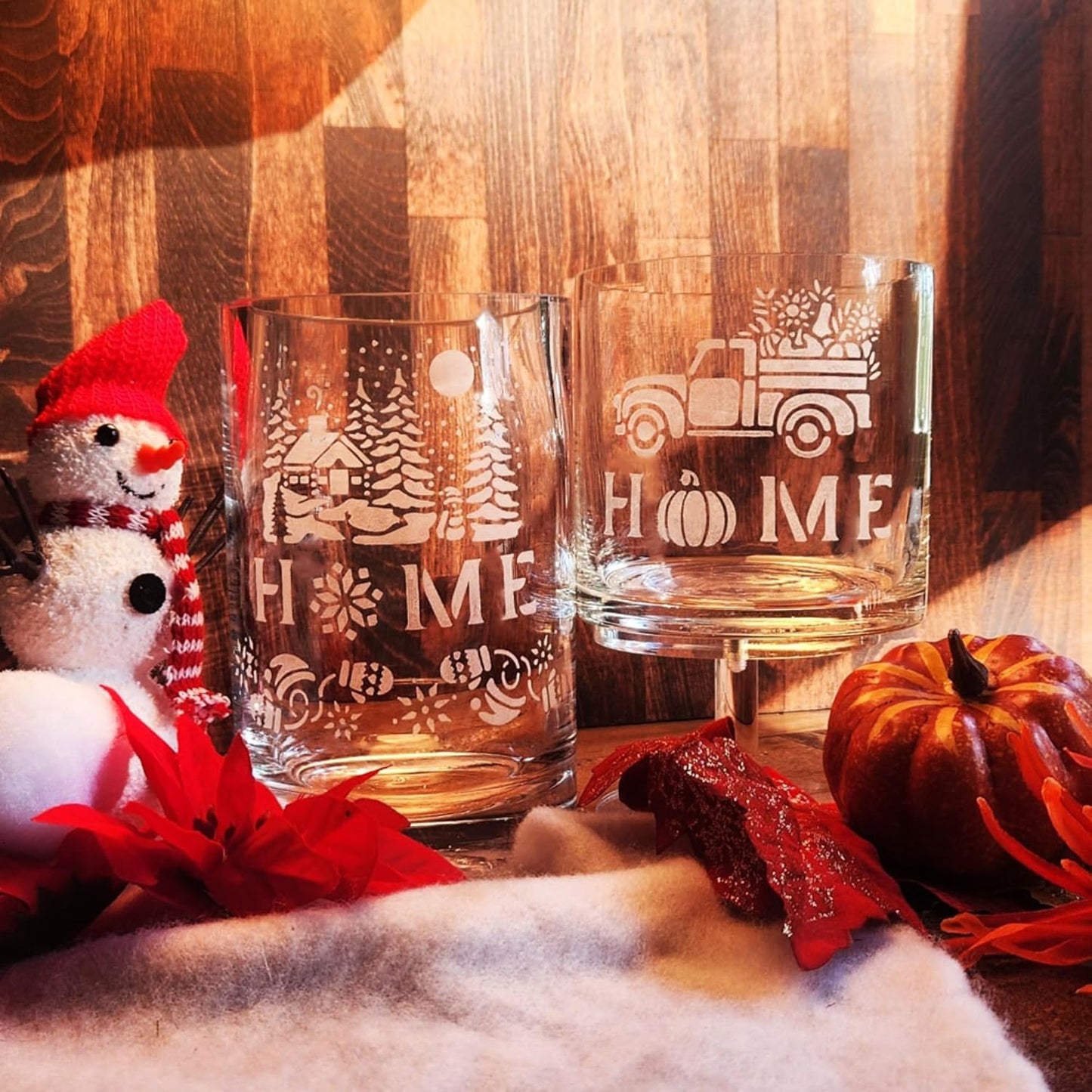 Over'N'Over Reusable Glass Etching Stencils – Durable Self-Stick Designs for Glass, Mirrors, and Ceramics with Armour Etch Cream – 5” x 8” Stencil Sheet - Angels