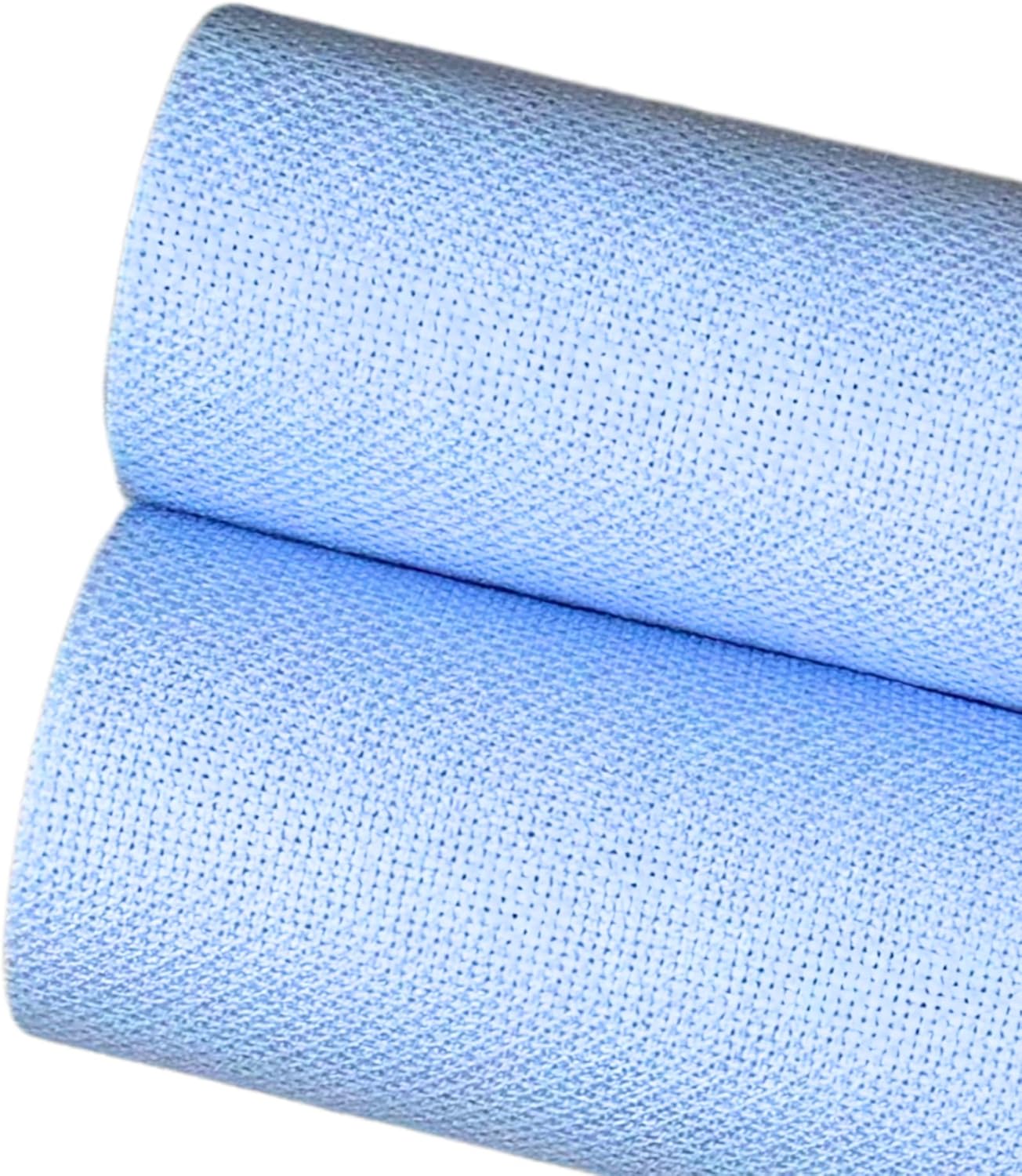 2 Sheets of Light Blue 14 Count Aida Cloth – 18 x 18 Inch Pre-Cut Fabric Squares – Cross Stitch Fabric – 100% Cotton – Ideal for Needlework & Embroidery – The Knotty Unicorn