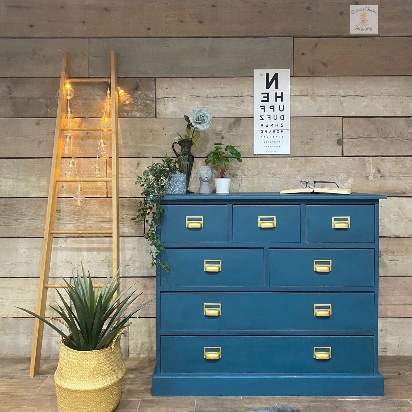 Dixie Belle Paint Company Chalk Finish Furniture Paint - Antebellum Blue (4oz) - Matte Dark Teal Chic Chalk Mineral DIY Furniture Paint