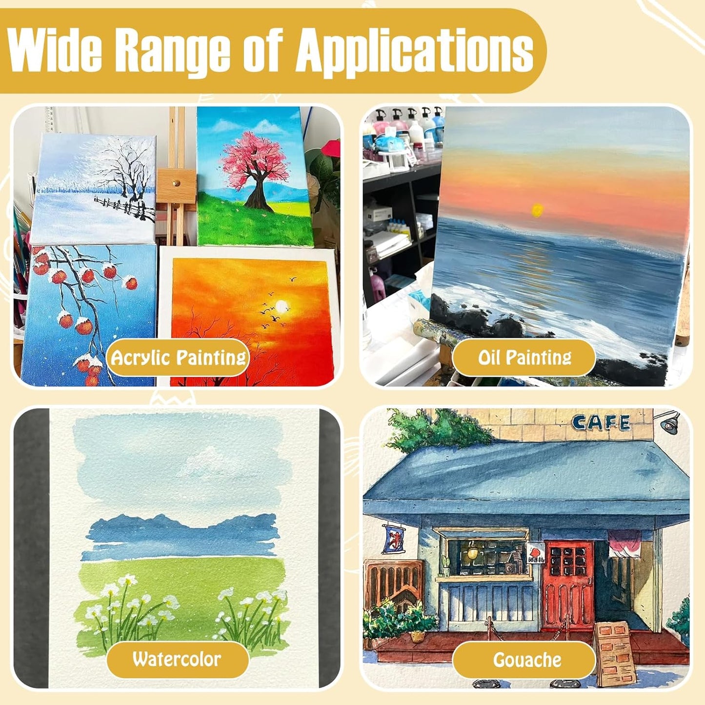 Matte Varnish for Acrylic Painting，100ml Acrylic Paint Varnish，Clear Varnish Keeps Paintings from Yellowing, Cracking, Maintains Permanent Color（Matte）