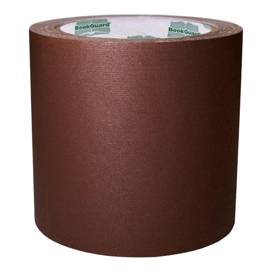 BookGuard 4 inch Premium Bookbinding Repair Cloth Tape, 15 Yard Roll, Brown